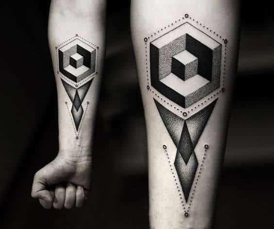 tatuagem geométrica