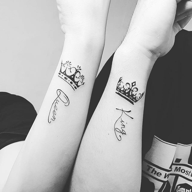 Tatuagem de rei e rainha para casais 2021