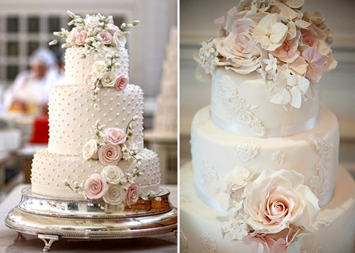 flores no topo do bolo de casamento