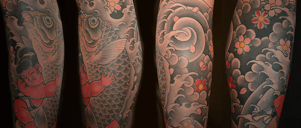 tatuagem oriental no braço