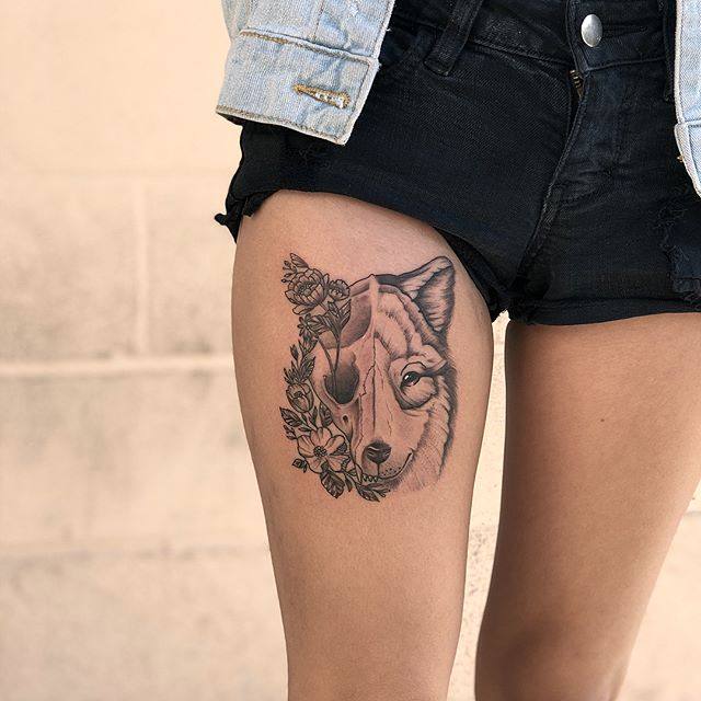 tatuagem feminina coxa 2020