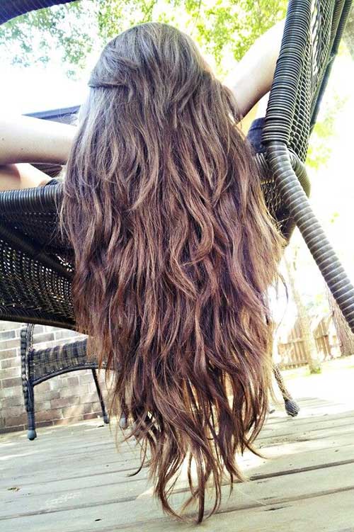 Cortes de cabelo longo em camadas
