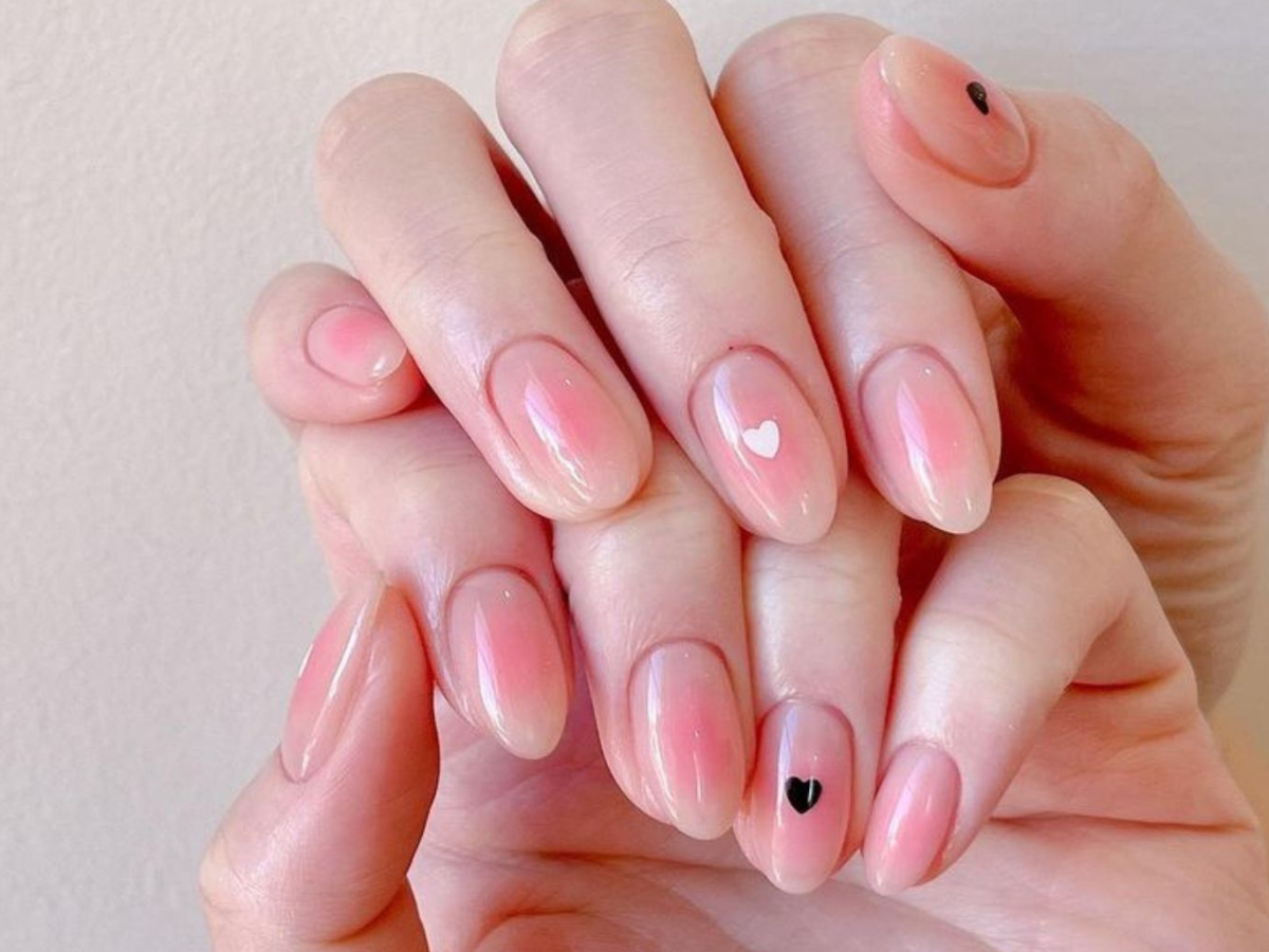 Blush nails nova tendencia nail art como fazer em casa