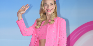 unhas da Barbie de Margot Robbie