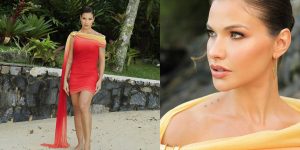 Andressa Suita aparece com vestido avaliado em R$ 17 mil; veja fotos