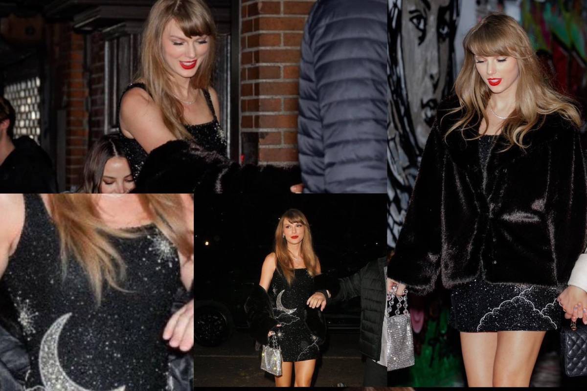 Taylor Swift usa vestido preto de aniversário de R$ 11 mil; veja fotos